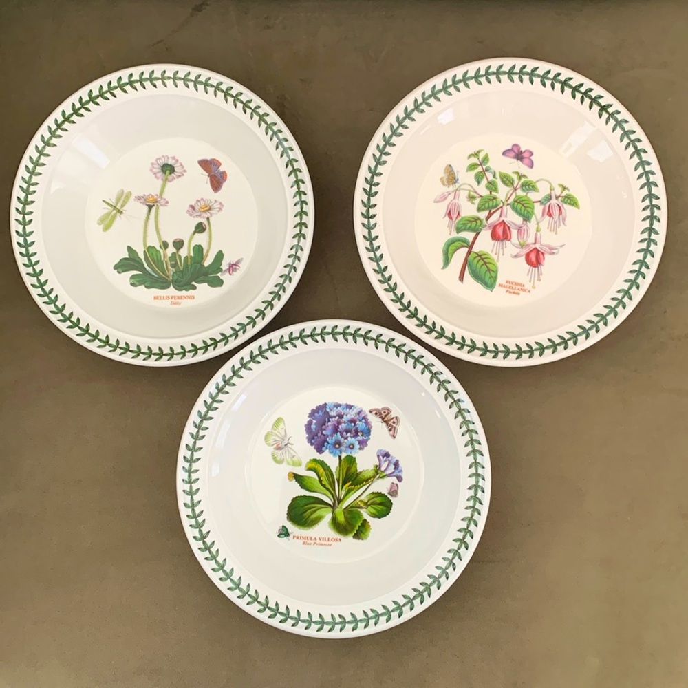 Portmeirion Set of 3 Botanic Garden Pasta Bowls